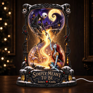 Gothic-Style Hourglass Acrylic Light Box - Personalized Christmas Gifts For Couples 07hadt241026