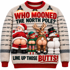 Who Mooned The North Pole Shirt - Personalized Christmas Gifts 04hadt241026