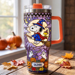 Little Witch Colorful 40oz Tumbler With Handle - Personalized Gifts 07padt300726