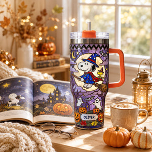 Little Witch Colorful 40oz Tumbler With Handle - Personalized Gifts 07padt300726