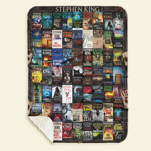 Horror Author Collection Blanket - Personalized Gifts For Horror Lovers Blanket 02HULU021026