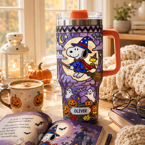 Little Witch Colorful 40oz Tumbler With Handle - Personalized Gifts 07padt300726