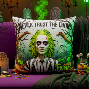 Personalized Halloween Gifts For Horror Lovers Square Pillow 02HUDT210825