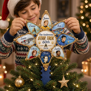 Galactic Adventure Christmas Tree Topper - Personalized Gifts For Family 05huti071026