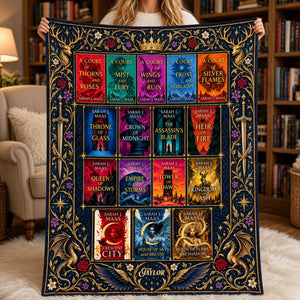 Book Series Blanket - Personalized Gifts For Fantasy Lovers 04nati071026