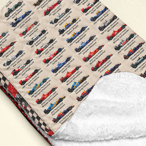 Race Champians Blanket - Personalized Gifts For Speed Fans Blanket 02NATI061026