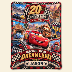 20th Anniversary Speed Fans Cartoon Blanket - Personalized Gifts For Childhood Blanket 04HATI061026