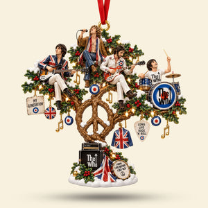 The Who Peace Tree Ornament - Gifts For Music Lovers 02QHTI240926