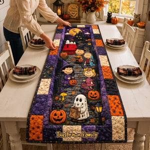 Mystery Spooky World Quilted Table Runner - Personalized Halloween Gifts 05nati120826
