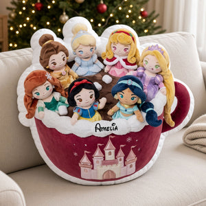 Hot Cocoa Cup Sink Custom Shape Pillow - Personalized Gifts 05qhti271026