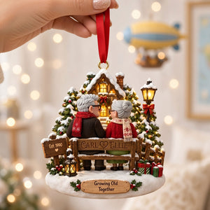 The Sweetest Love Never Ends Acrylic Ornament - Personalized Christmas Gifts For Couples 01ttti090926-Homacus