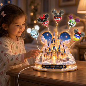 Dreamland Castle Family Acrylic Light Box - Personalized Gift For Family 03OHTI221026-Homacus