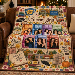 Cozy Autumn Small-Town Blanket - Personalized Gifts For TV Show Lovers 02NATI091026