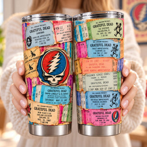 Grateful Dead 20oz Tumbler - Personalized Gifts For Music Fans Tumbler 04NATI261026