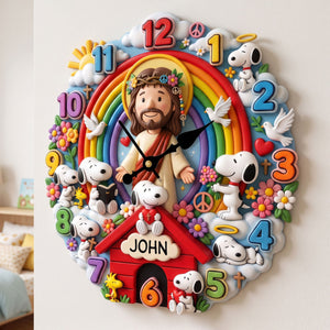 Timeless Faith Acrylic Hanging Wall Clock - Personalized Gifts For Christians 02PATI080726