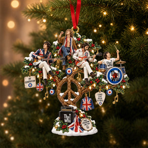 The Who Peace Tree Ornament - Gifts For Music Lovers 02QHTI240926