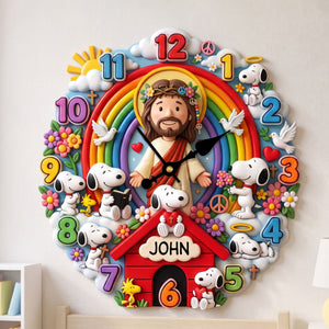 Timeless Faith Acrylic Hanging Wall Clock - Personalized Gifts For Christians 02PATI080726