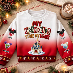 Grandkids Stole My Heart Christmas Sweater - Personalized For Grandma 04OHTI231026
