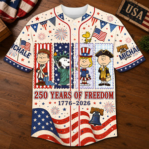 Patriotic Family Vacation Baseball Jersey - Anniversary Gift 04NATI010726