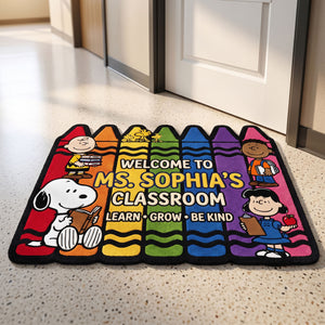 Welcome To Classroom Doormat - Personalized Gifts For Teachers 05tyti220726