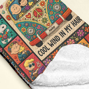 Retro Peace Blanket - Personalized Gifts 01pati060726