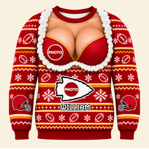 Sport Lover Funny Knitted Ugly Sweater - Personalized Gifts For Sport Fans Ugly Sweater 05OHTI300926