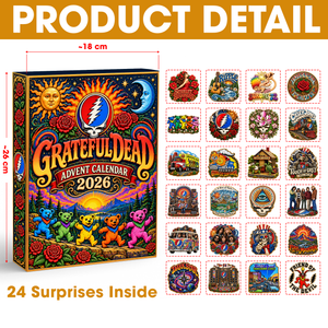 Grateful Dead Christmas Advent Calendar Blind Box - Personalized Gifts For Music Lovers 04naqn271026