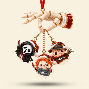 Hanging Christmas Boo Ornament - Personalized Gifts For Horror Fans Christmas Ornament 01PATI280926