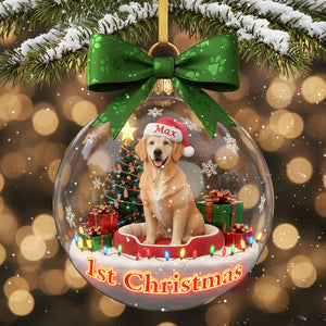 Personalized Gifts For Dog Lovers, Custom Photo Christmas Ornament 01hyti041125