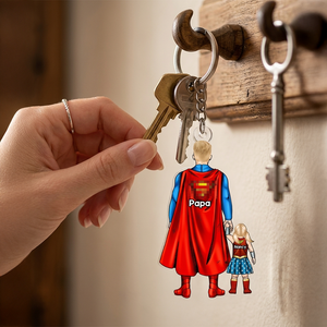 Power Dad - Personalized Keychain 071qhhu020525pa