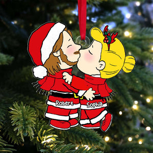 Snuggle Season Ornament - Personalized Christmas Gifts-Homacus