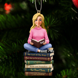 Book Lover Ornament - Personalized Christmas Gifts 01HUTI241025