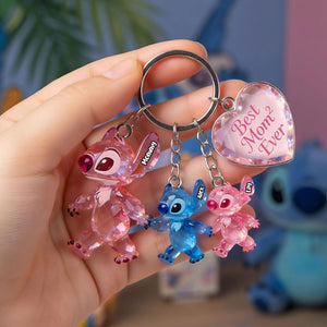 Lovely Mom Acrylic Tag Keychain - Personalized Gifts 01tgti140426