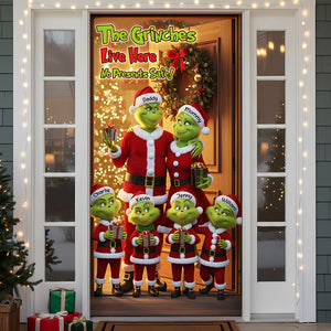 Personalized Gifts For Family Christmas Door Cover 06PGTI011125