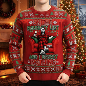 Chilling Horror Guy Ugly Sweater, Personalized Christmas Gifts 01qhti091025