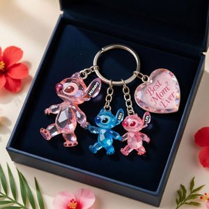 Lovely Mom Acrylic Tag Keychain - Personalized Gifts 01tgti140426