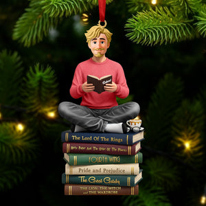Book Lover Ornament - Personalized Christmas Gifts 01HUTI241025