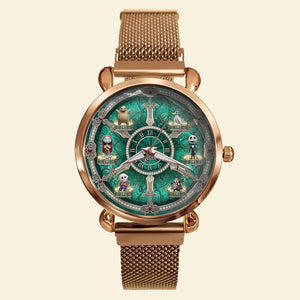 Gothic Characters Quartz Watch - Personalized Gifts For Horror Lovers 01tgti250725-Homacus