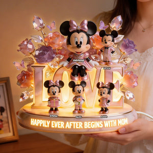 Happier Because Of Mom Acrylic Light Box - Personalized Gifts For Mom 01PGTI020426