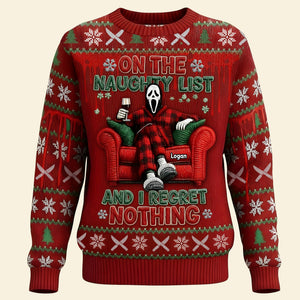Chilling Horror Guy Ugly Sweater, Personalized Christmas Gifts 01qhti091025