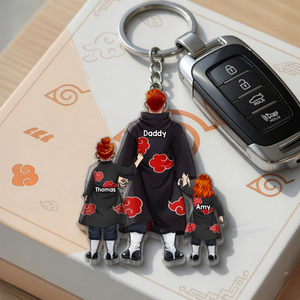Warrior Father Keychain - Personalized Gifts 01qhhu080526