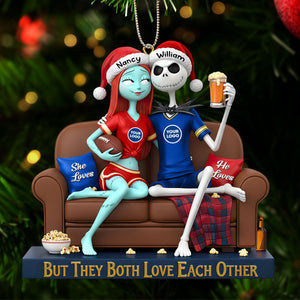 Sporty Couple Christmas Ornament - Personalized Gifts 03huti281025