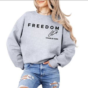 Freedom Signed Shirt By Charlie Kirk 05laxx110925-Homacus