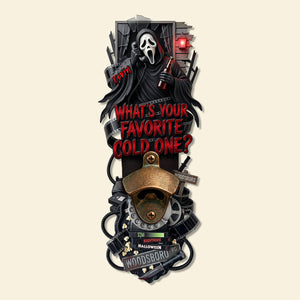 Creepy Wooden Wall Hanging Bottle Opener - Personalized Gifts For Horror Lovers 02pata210726
