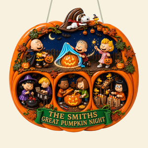 Great Pumpkin Halloween Acrylic Sign – Personalized Gifts For Family 03hata050826