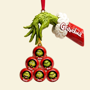 Green Monster Family Ornament - Personalized Gifts Christmas 05QHLU170925