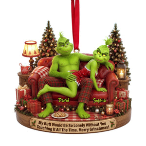 Funny Couple Acrylic Ornament - Personalized Gifts For Christmas 05ohlu010826