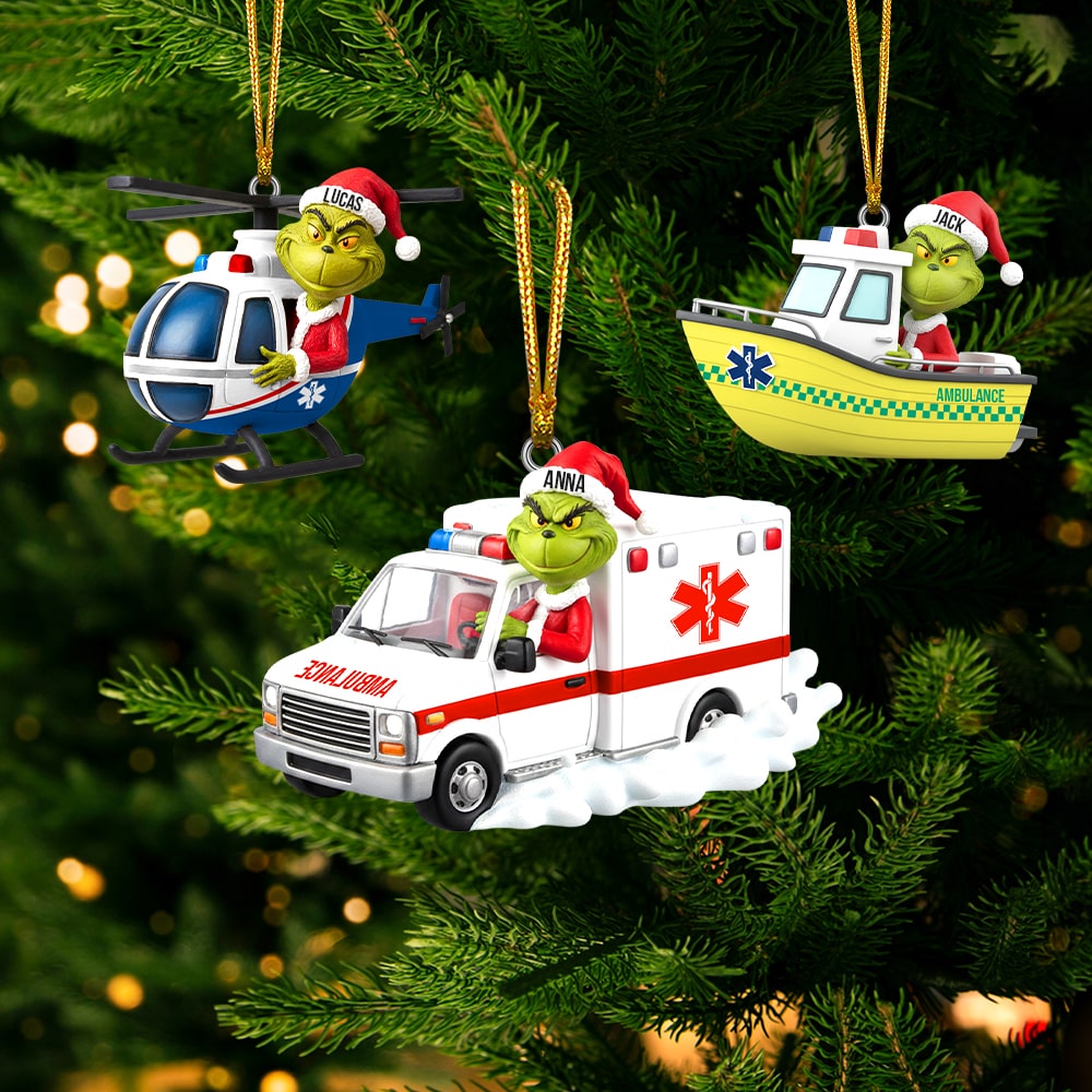 Badass Paramedic Christmas Ornament, Personalized Gifts 01qhtn130925