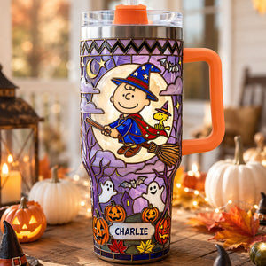 Little Witch Colorful 40oz Tumbler With Handle - Personalized Gifts 07padt300726