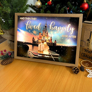 Happily Ever After - Dreaming Couple Canvas, Personalized Canvas Poster - Anniversary, Valentine's Day Gifts For Couple - Poster & Canvas - GoDuckee